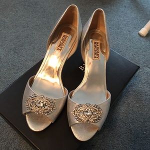 Badgley Mischka Heels w/ Rhinestone Embellishment